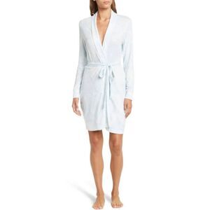 PJ Salvage Women's Size Medium Powder Blue Wifey Bridal Embroidered Robe NWT